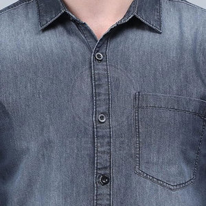 Premium Quality 100% Cotton Breathable Comfort Stylish Winter Full Sleeve Casual <b>Jeans</b> <b>Shirt</b> <b>for</b> <b>Men</b> Daily Outfit - Product Image 6