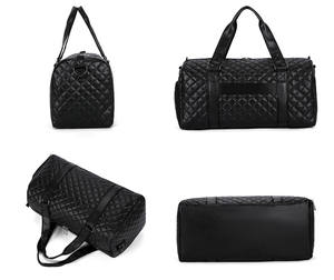 Sac de sport en toile SBA-001, imperméable, pour entraînement fitness, 50-70L, compartiment sec/humide, poche pour chaussures, sac de voyage à bandoulière - Product Image 6