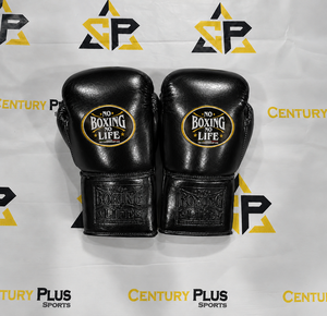 Gants de boxe de haute qualité au prix de gros, design « No Boxing No Life », en cuir de vachette véritable, pour hommes et femmes. - Product Image 3