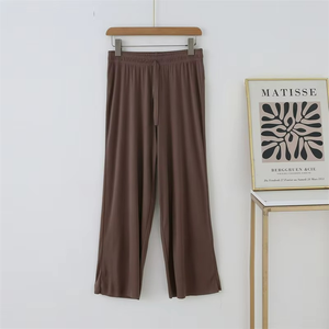 Pantalon décontracté ample et ample en modal pour femme, taille plus, coupe large, style pyjama, idéal pour l'été - Product Image 3