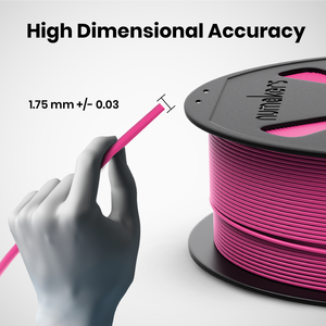 Numakers Meilleure Qualité 1kg 1.75mm PLA + Magenta Filament D'impression 3D Tiges En Plastique Solide Durable Précision Matériel FDM Imprimantes - Product Image 4