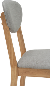 Juego de comedor moderno minimalista de madera maciza, mesa rectangular de madera natural y 4 sillas tapizadas para comedor, muebles de hotel - Product Image 6