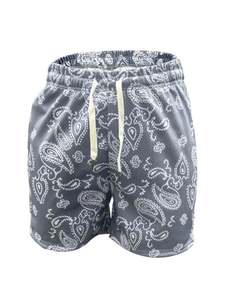 Pantalones Cortos Deportivos para Hombre con Estampado por Transferencia de Calor en Color Personalizado, Cintura Elástica, Tela de Malla, Talla Grande, Secado Rápido, 100% Poliéster, Logotipo Personalizado - Product Image 1