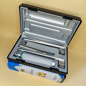 Laryngoscope Miller à fibre optique, 3 lames (2-3-4), ensemble pour adulte, poignée de qualité supérieure, acier inoxydable, autoclavable, ISO 13485 CE - Product Image 3
