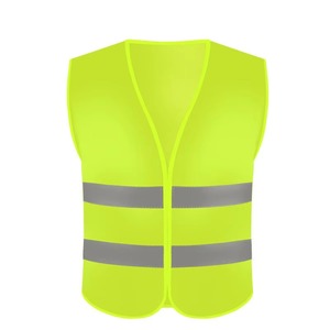 High Visibility Safety Vest Reflective Workwear Unisex <b>Orange</b> Polyester <b>Hi</b> <b>Vis</b> Industrial Uniform - Product Image 2