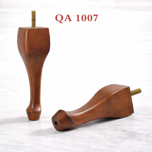 Pied de meuble élégant et fin en bois pour canapé, armoire, table – Remplacement durable au design classique – Vente en gros - Product Image 1