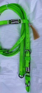 Premium Western Nylon Single Ear High Rise Headstall Adjustable Horse Size Durable Cheek Buckles Easy Change <b>Bit</b> Custom Branding - Product Image 4