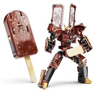 Giocattolo 2 in 1 Trasformabile in Robot, Figura d'Azione che si Trasforma in un Robot, Emozionante Giocattolo a Forma di Gelato per Bambini - Product Image 1