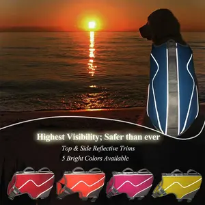 Nuovo disegno personalizzato giubbotto di salvataggio cane giubbotto di salvataggio per il nuoto in barca per il nuoto cane di formazione salvagente - Product Image 5