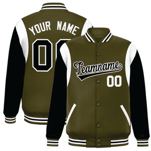 Veste bomber d'hiver réversible unisexe de haute qualité, écologique, BLACK LAND INDUSTRIES, respirante, col rond vintage, en laine - Product Image 3