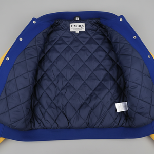 High Quality Custom <b>Men</b> Varsity <b>Jacket</b> Breathable Eco Friendly Winter Letterman <b>Jacket</b> Fur Sleeves Stand Collar Cotton <b>Jacket</b> - Product Image 4