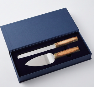 Serveur de gâteau moderne avec manche en bois brut bel outil de coupe de gâteau parfait pour la cuisson à domicile dessert service et usage décontracté - Product Image 6
