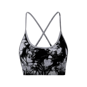 Moisture Control Women Sports Bra <b>Soft</b> Elastic Fitness Training Top <b>Wire</b> Free Running Crop High Impact Female Active Wear - Product Image 5