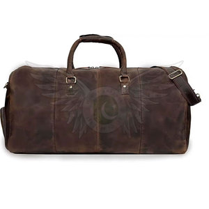 Bolsa de lona de cuero para actividades al aire libre, diseño moderno, bolsa de viaje para el trabajo, gimnasio, fitness y viajes de fin de semana - Product Image 3