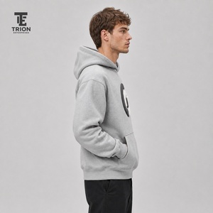 Top Quality Men Oversized Pullover Cotton Unisex Heavy weight Hoody Wholesale Customizable <b>3D</b> Puff Printing logo <b>Hoodies</b> for Men - Product Image 3