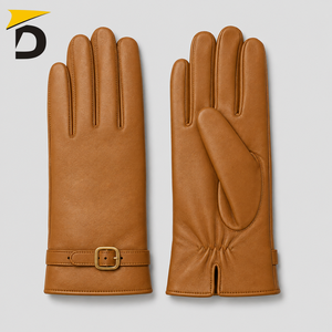 Guantes de Cuero para Mujer de Alta Calidad, Personalizados OEM, para las Cuatro Estaciones, Transpirables, Casuales, Resistentes al Viento, Cálidos y a la Moda - Product Image 1