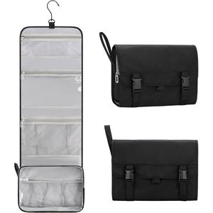 Bolsa de Aseo de Viaje Impermeable Relavel, Grande, para Hombre y Mujer, Organizador de Maquillaje con Función para Colgar, para Afeitar y Lavarse - Product Image 2