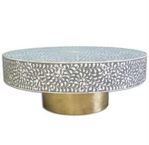 Table basse en os incrusté faite à la main de qualité supérieure, meubles décoratifs modernes pour salon, table basse en os incrusté sur mesure, design de luxe - Product Image 2