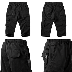 Pantalones Cargo Jogger para Hombre con Múltiples Bolsillos, Tirantes Utilitarios, Ajuste Holgado, Tela Resistente, Pantalones Deportivos Tácticos con Hebilla Funcional - Product Image 3