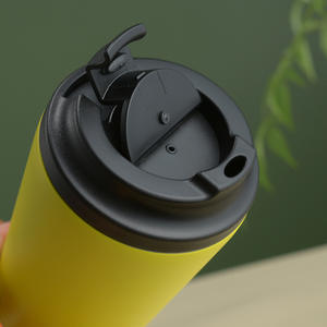 Tasse à café thermique professionnelle en acier inoxydable de 12 oz, à double paroi, isolation sous vide, écologique, mug de voyage pour boissons chaudes - Product Image 5