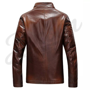 Men’s Black Leather <b>Jacket</b> Classic Streetwear <b>Biker</b> Coat OEM ODM Manufacturer Premium Quality Winter <b>Biker</b> <b>Jacket</b> Wholesale - Product Image 6