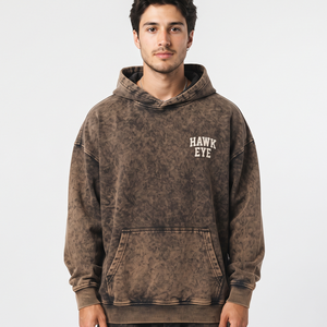Sudadera con Capucha Vintage Lavada para Hombre, de Algodón Grueso y Forro Polar, Oversize con Hombros Caídos, Tallas Grandes - Product Image 1