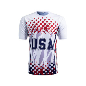 Men's Sublimated Soccer Jersey Crew Neck Short Sleeve Breathable Mesh <b>T</b>-<b>Shirt</b> Custom Team Quick Dry Summer Adult Regular Fit - Product Image 6