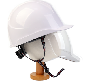 Casco con arnés de 4 puntos de Corea, casco de seguridad ABS con protección facial y correa para la barbilla - Product Image 2