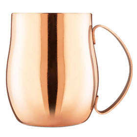 Mug à boire en cuivre pur de grande capacité, écologique, traditionnel, martelé, avec poignée, portable pour la maison et le bureau - Product Image 2