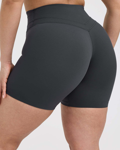 Shorts unifiés pour femmes à prix d'usine, taille haute, avec ceinture compressive, en tissu performant anti-transpiration - Product Image 6