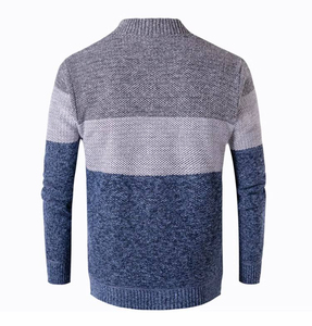 Suéteres de punto tipo lana transpirables y casuales para hombre, de manga larga, con cuello en V, bordados y personalizados para el invierno, al por mayor. - Product Image 5