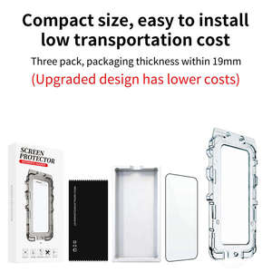 Protection d'écran anti-reflet en verre trempé 9H Easy Tool 2026 AR pour iPhone 17e avec alignement automatique - Product Image 2