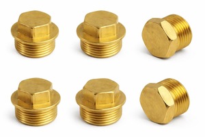 Raccord hexagonal en laiton de haute qualité C-Way, filetage BSP NPT de 1/2 à 2 pouces, PN16, finition naturelle, pour conduites d'eau, d'huile et de gaz - Product Image 2