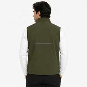 Gilet sans manches en toile pour homme, fermeture éclair, décontracté, hiver, extérieur, couleur unie, vintage, multi-poches, réversible, chaud, très vendu - Product Image 4