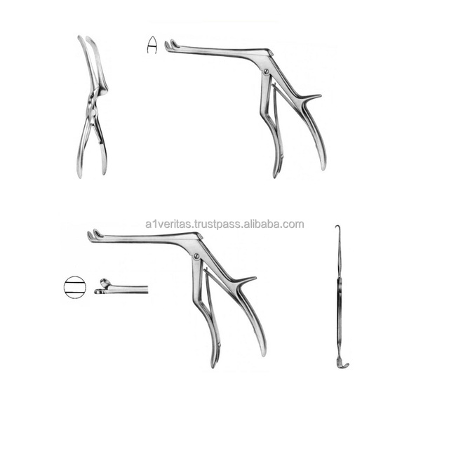 Hot Selling A-1 VERITAS Reusable Tracheotomy Punchh & Jacksonn Trachea Retractor 18cm ENT Basis Surgical Instrument Set Class I