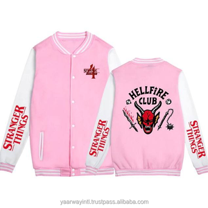 Veste de baseball sportive personnalisée - Coupe classique ample avec col montant et boutons, coupe-vent pour le printemps et l'automne - Product Image 4