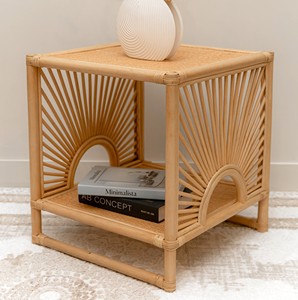 Las mejores mesas de ratán natural con descuento, muebles de interior hechos a mano, mesa de centro cuadrada de alta calidad - Product Image 4