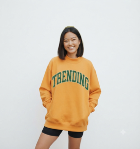 Sudadera Oversize de Cuello Redondo para Mujer, con Estampado de Letras de California, Manga Larga, Tejido de Algodón, Ropa Casual de Otoño - Product Image 5