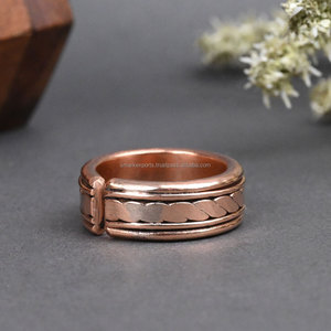 Anillo Magnético Unisex de Cobre Pulido Ajustable para el Alivio del Dolor Muscular Articular con Terapia Magnética para el Bienestar General de la Salud - Product Image 6