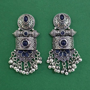 ต่างหูดีไซน์สวยงามแบบคลาสสิกเคลือบออกซิไดซ์ รุ่น 811309 - Product Image 1