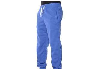 Customized Logo Bonded Fabric <b>Linen</b>/Cotton Drawstring Closure Fleece Lining Breathable Running Sports Gym <b>Jogger</b> <b>Men's</b> Trouser - Product Image 2