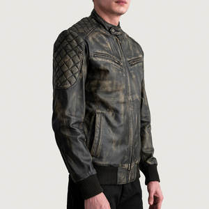 Men Lightweight Winter Motorbike Leather Jacket High Quality Outdoor Custom Motorbike Leather Jacket - Product Image 2