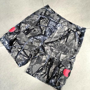 Shorts pour hommes en toile unie, design décontracté et personnalisé, écologiques, respirants, imperméables, coupe-vent, taille haute avec cordon de serrage - Product Image 1