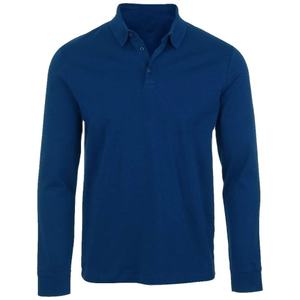 Polo exclusivo de manga larga, camisa de Color sólido, diseño informal, logotipo personalizado, precio prémium barato, venta al por mayor, calidad de exportación OEM - Product Image 6
