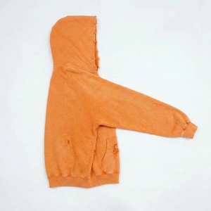 Sudadera con Capucha Corta de Algodón 100% de Alto Gramaje con Efecto Desgastado, Logotipo Personalizado Bordado, Ecológica, Oversize, Unisex, Venta al por Mayor - Product Image 3