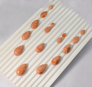 Cabujón de Calcita Naranja Natural con Base Plana para Envolver en Alambre, Colgante de Joyería, Suministros para Joyeros, Cabujones - Product Image 4