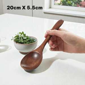 ช้อนไม้สักแกะสลักด้วยมือ |   ทัพพีซุปสไตล์ญี่ปุ่น อุปกรณ์ครัวรักษ์โลก - Product Image 2
