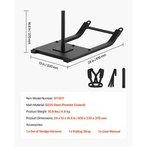 Slitta in Acciaio per Allenamento con Pesi, Attrezzatura Atletica per Migliorare Velocità e Condizioni Fisiche - Product Image 4