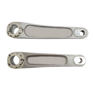 Brazo de manivela de bicicleta de precisión OEM de Taiwán Aluminio forjado CNC de plata anodizada Hecho en Taiwán - Product Image 1