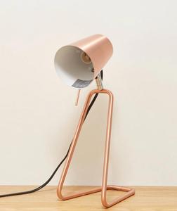 Modern Minimalist Metal <b>Table</b> <b>Lamp</b> With Geometric Design Orange Shade For Bedroom Interior Decor - Product Image 3